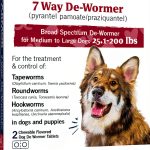 PetArmor 7 Way Dog Dewormer Chewable Tablets Vet Quality-0