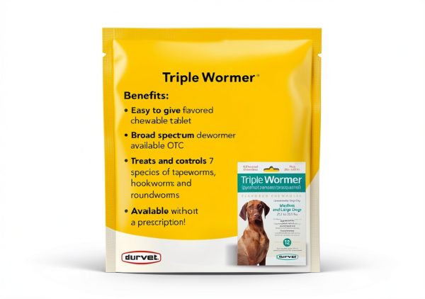 Monster Pets Dog Wormer Chewable Tablets 12 Pack-1