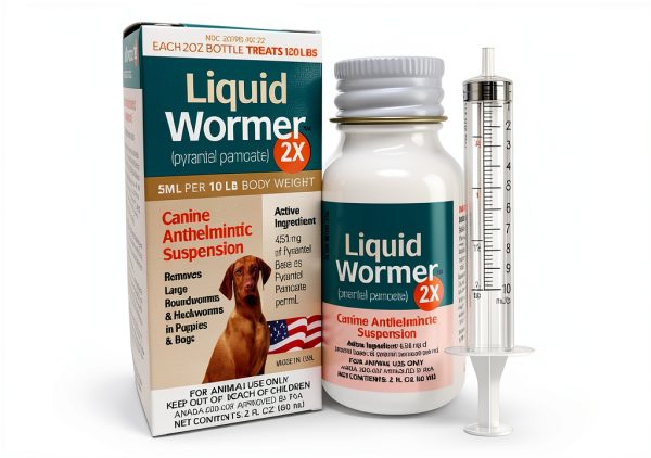 HEVAVA Liquid Dewormer for Dogs Puppies Worm Treatment-0