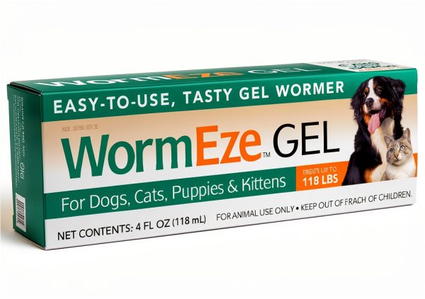 WormEze Gel Dog Cat Wormer Palatable Easy Use Removal-0