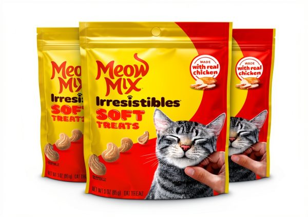 Meow Mix Soft Cat Treats Real Chicken Salmon Flavor-0