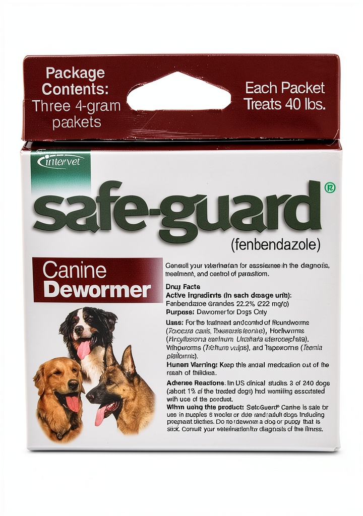 Durvet Dog Wormer packaging and pre-measured pouches