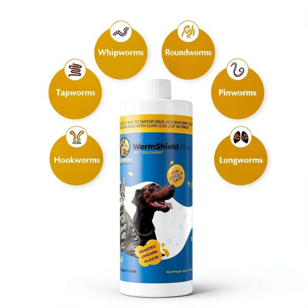WormShield Plus Broad Spectrum Dewormer Liquid for Pets-2