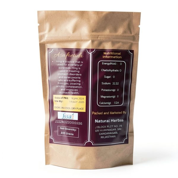 NATURAL HERBS Hing Powder Pure Asafetida Flavor Enhancer-1