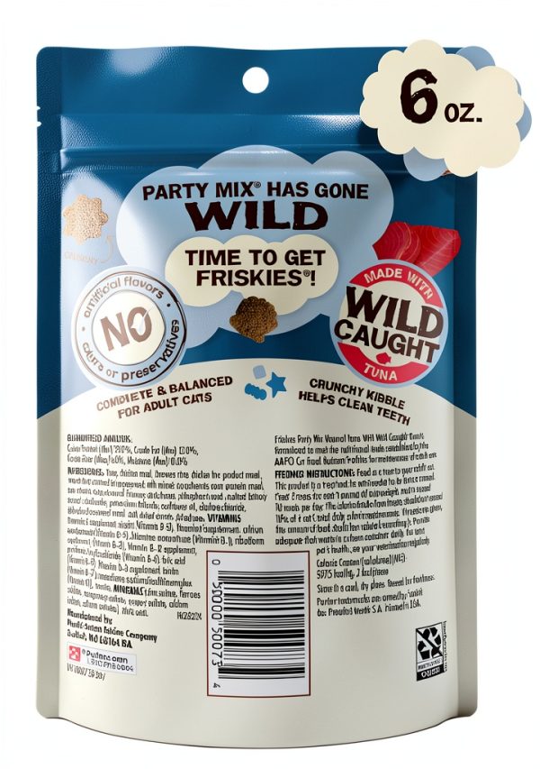 Friskies Cat Treats Wild Tuna Natural Crunchy Snacks-6