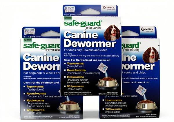 MERCK AH Dog Wormer Granules Treats Tapeworms Roundworms-0