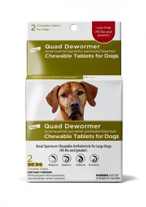 Elanco Quad Dewormer Broad Spectrum Chewable Tablet Dogs-0