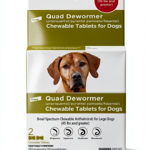 Elanco Quad Dewormer Broad Spectrum Chewable Tablet Dogs-0