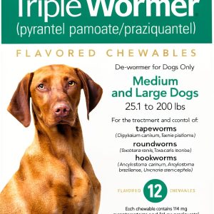 Monster Pets Dog Wormer Chewable Tablets 12 Pack-0