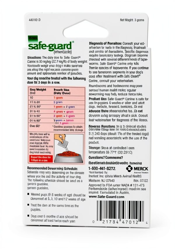 Merck Canine Dewormer 3 Dose Dog Wormer Treatment-2
