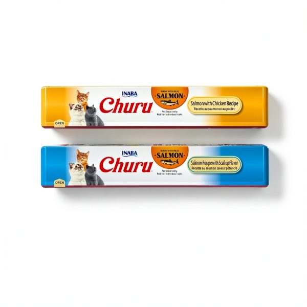 Inaba Churu Lickable Cat Treat Paste 40 Count Tuna Seafood Variety-5