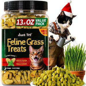 Cat Hairball Treats Just Try Crunchy Salmon-0