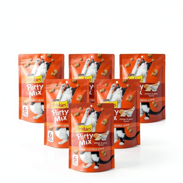 Friskies Cat Treats Purina Crunchy Chicken Gravy-1