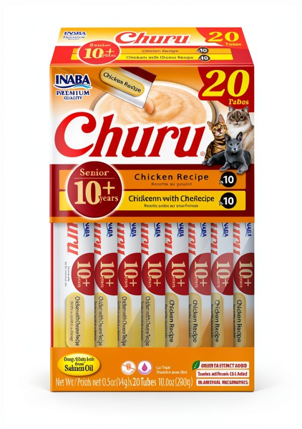 INABA Senior Cat Treats Wholesome Chicken Recipe-0