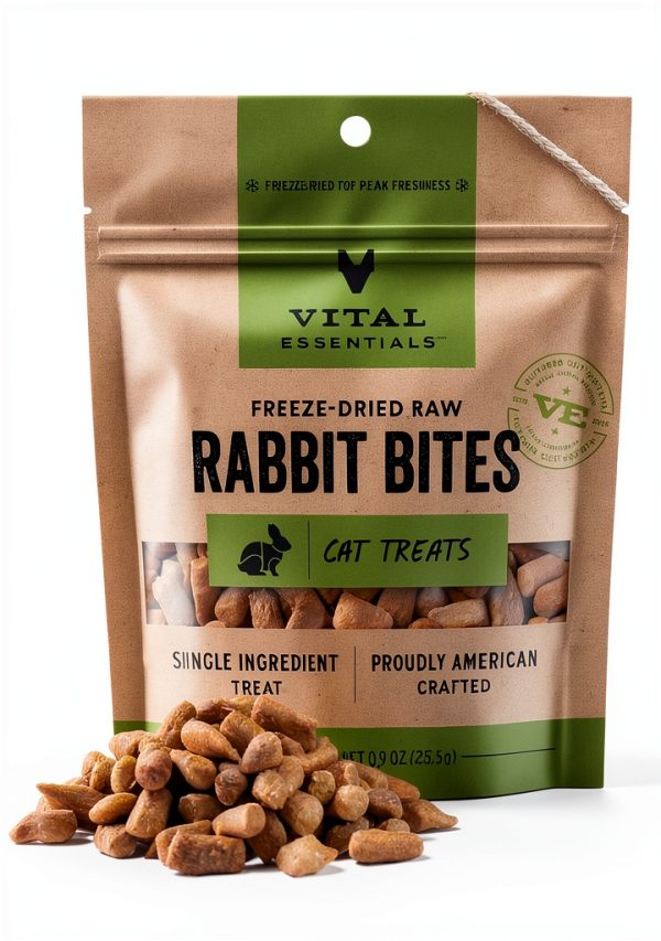 Vital Essentials Freeze Dried Cat Treats Salmon Bites-0
