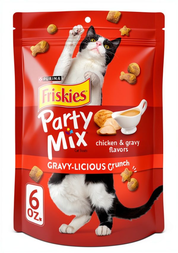 Friskies Cat Treats Purina Crunchy Chicken Gravy-0