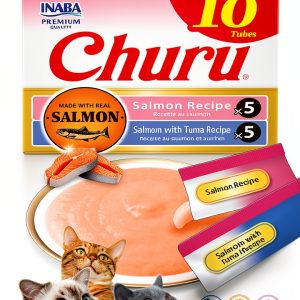 Inaba Churu Lickable Cat Treat Paste 40 Count Tuna & Seafood-0