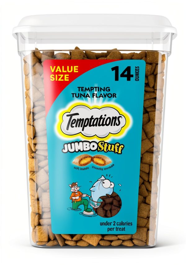 Temptations Jumbo Stuff Tuna Flavor Cat Treats-0