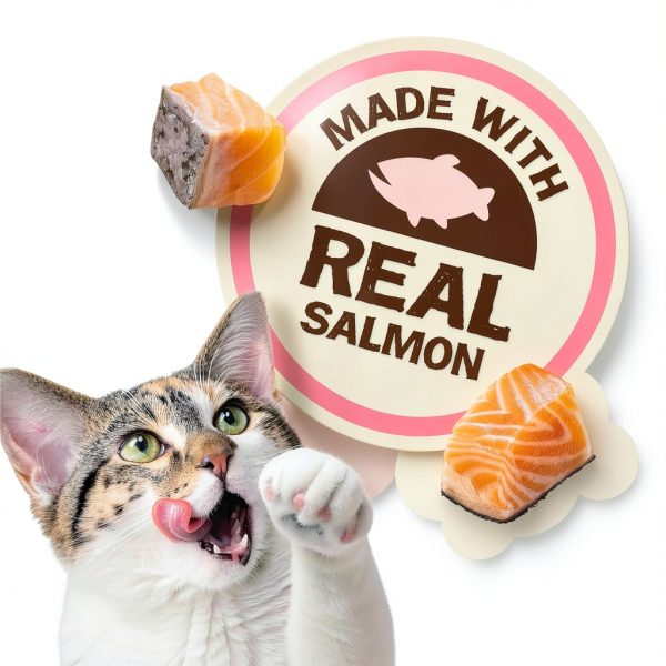 Purina Friskies Salmon Cat Treats 1.25 lb Pack of 2 Real Fish Calorie-3