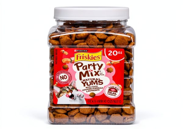 Purina Friskies Salmon Cat Treats 1.25 lb Pack of 2 Real Fish Calorie-0