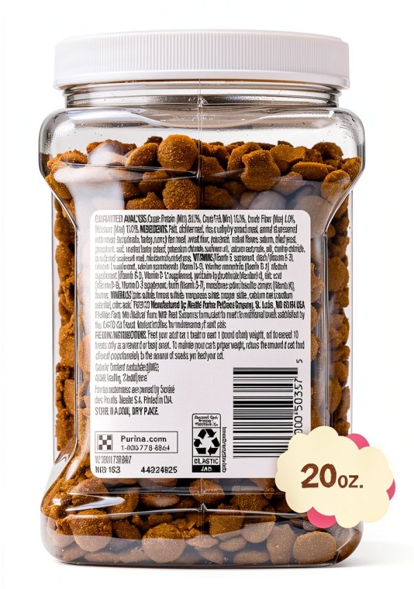 Purina Friskies Salmon Cat Treats 1.25 lb Pack of 2 Real Fish Calorie-8