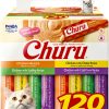 Inaba Churu Cat Treat Paste Tuna & Chicken Variety 120 Count Pack-0