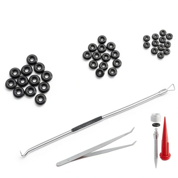 O-Ring, Buna-n, Tool Kit with 3 Convenient Sizes, Replacement for Mini Dental Implants-0
