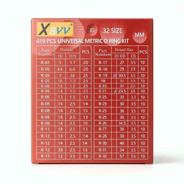 419 PCS Universal Metric O-Ring Kit，32 Sizes Buna-N 70A Rubber O Ring Assortment Set for Various Car Auto Faucet Plumbing Pressure Washer Air or Gas Sealing Repair Resist Oil and Heat-1