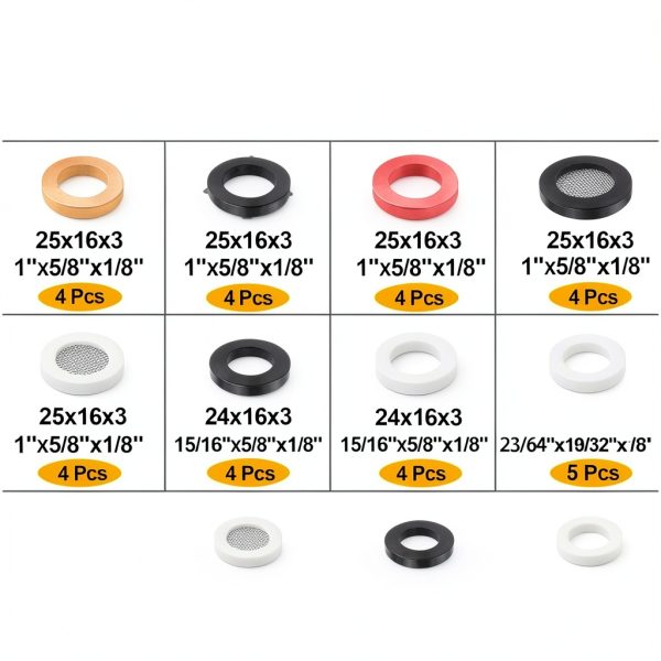32 Size 705 Pcs Plumbing Washers and O-Ring Kit 2-in-1 Rubber Gasket Assortment Kit for Faucet Spigot Garden Hose Pressure Washer Plumbing Repair-3