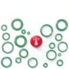 KEZE 595 Pcs Air Conditioning O Ring Kit,36 Size Seal Rubber O-Rings Assortment Set for Compressor Automotive A/C Plumbing Repair ID:3-22mm (Green)-6